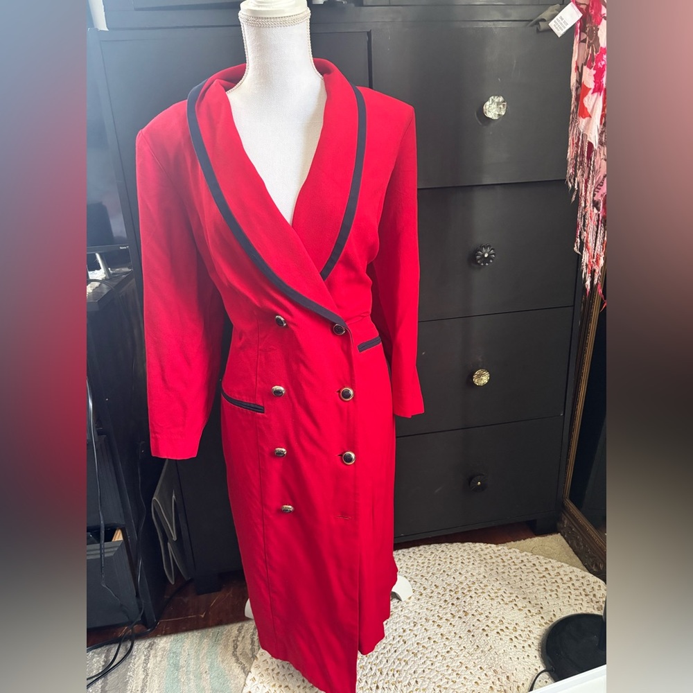 Danny & Nicole Red Jacket with Black Trim